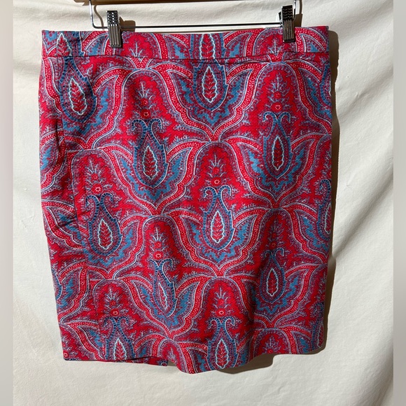 J. Crew Dresses & Skirts - J Crew No 2 pencil skirt in red paisley